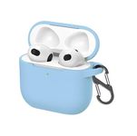 YellowInc Case Cover Compatible with Apple AirPods 4 (Earbuds Not Included) (Sky Blue)