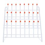 lab drying racks - Wall Mounted Laboratory Draining Rack for lab equipment, Wall-Mount or -Standing laboratory drying rack 24 Pegs, metal lab glassware drying rack for School Laboratory