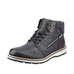 Rieker Men's Autumn Winter Classic Boots, Black (Black/Kastanie/Granit 01), 10.5 UK