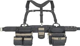 Custom LeatherCraft 1614 23 Pocket, Heavy Duty Framers 5-Piece Comfortlift Combo Tool Belt System