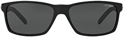 Arnette Slickster AN4185-02 Wayfarer Sunglasses,Fuzzy Black/Grey,59 mm