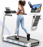 FK Sports Foldable Treadmill for Home, 2.5HP, 1-14 km/h, 12 Programs, Touch Display, Bluetooth, Shock Absorption, No Assembly, APP Control (Compatible with KINOMAP & ZWIFT), Walking Pad Treadmill