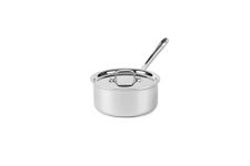 All-Clad 4203 Stainless Steel Tri-Ply Bonded Dishwasher Safe Sauce Pan with Lid / Cookware, 3-Quart, Silver