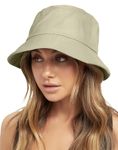 NORTHWIND Cotton Bucket hat for Women, Bucket hat for Men, Beach hat for Women, Sun Protection Cap for Men, Round hat for Men (Khaki)