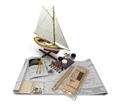 Midwest 951 - Muscongus Bay Lobster Smack 1:24 Model Kit to Build - Model Ship Kit with All Tools, Glue and Paint You Need to Assemble - Easy to Build