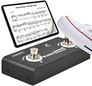 LEKATO Wireless Page Turner Pedal Bluetooth Foot Pedal for Tablets Phone (Android & IOS system above version 13.4 support) - External Pedal for LEKATO Loop Pedal Tuner Switching Control