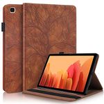 Tedtik Case for Samsung Galaxy Tab A7 10.4 Inch 2020 Ultra Thin with Stand Function Smart Case and a Pen Holder Fits Samsung Galaxy Tab A7 SM-T500/SM-T505 10.4 Inch 2020-Brown