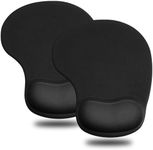 JIKIOU Mouse Pad, 2 Pack Ergonomic 