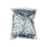 100 Grams Shiny Iridescent Film PP Hamper Shreds & Strands Shredded Crinkle Confetti for DIY Gift Wrapping & Basket Filling (Silver)