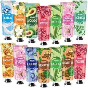 10 Pack Natural Plant Fragrance Hand Cream for Dry Hands, Moisturizing Hand Care Cream Stocking Stuffers Gift Set With Natural Shea Butter And Aloe For Men And Women,Travel Size Lotion-30ml