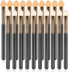 UorPoto 20Pcs Professional Eyeshadow Applicators Sponge Tip Reusable Women Blendable Foam Makeup Eye Shadow Brush Applicator Sticks Set Washable