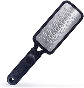 Rikans Foot File Foot Scraper Callus Remover for Feet Hard Skin Remover Foot Tool. Best Foot Care Pedicure Foot Scrub Foot Scrubber. Can Be Used on Wet or Dry Feet, High Grade Stainless Steel File.
