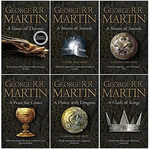 Game of Thrones Collection George R.R. Martin 6 Books Set (A Dance With Dragons, A Feast for Crows, A Storm of Swords: Blood and Gold: Part 2,A Game of Thrones..