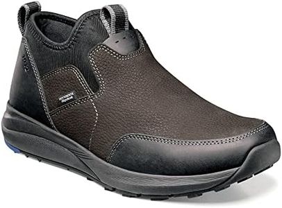 Nunn Bush Men's Excursion Moccasin Toe Slip-On Water Resistant Pull On Boot Chelsea, Charcoal, 13 Wide