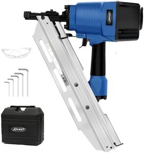 JOVANT Pneumatic Framing Nailer, Pro Preferred Brand of Pneumatic Nailers, Accepts 30-34 Degree 2-Inch to 3-3/8-Inch Offset Round Paper Collated Nails.Finishing Nails Ideal for Framing、Flooring