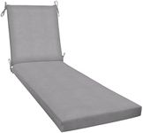 Honeycomb Outdoor Chaise, 22.5" W x 70" L, Heathered Solid Grey Patio Cushion