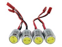 usmile RC Night Flying 12V 1.5W Super Bright RC LED Head Lights Drone LED Light Illuminator for Carbon Fiber Quadcopter Frame Multirotor QAV250 ZMR250 QAV180 ZMR180 FPV Quadcopter(4pcs)