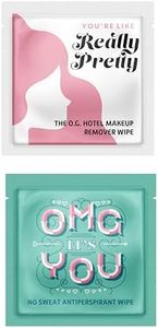 LA Fresh Personal Care Bundle Deal- Makeup Remover Facial Cleansing 50 Wipes & Antiperspirant Wipes 50 ctPowerful Wetness And Odor Protection Perfect For On The Go, Gym Bag, Purse, Individually Wrappe