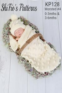 Baby Cocoon Knitting Pattern - Sizes: 0-3mths 3-6mths - 128: USA Terminology (English Edition)