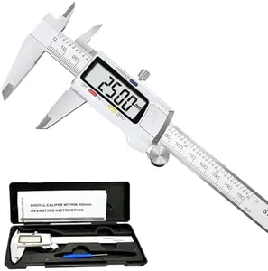Greywolf Digital Caliper, Stainless Steel Measuring Tool, Electronic Vernier Caliper Micrometer, Inch and Millimeter Conversion, 6 Inch/150mm Large LCD Screen, for Jewelers/Craftsmen/DIY
