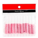 Aternal 10 Pcs Artificial Nail Glue for Fake Nails/Professional Nail Art Glue Manicure Tool For Fake/False Nails (SET OF 10) x2g