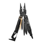 Leatherman MUT EOD Military Multi-Tool, 15 All-Locking Tools with C4 Punch, Cap Crimper, Carbon Scraper & 420HC Combo Knife, One-Hand operable, Black oxide finish