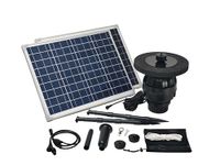 New for 2024 50W or 100W Floating Solar Pond Fountain Pump Kit for ponds 3 ft or deeper 10 feet wide or larger.
