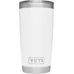 YETI Rambler 20 oz Tumbler, Stainless Steel, Vacuum Insulated with MagSlider Lid, White, 1 Each