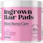 Prevent Ingrown Hairs and Razor Bumps - Ingrown Hair Treatment for Bikini Area and Razor Bumps - Ingrown Hair Pads with BHA & AHA Topicals for Razor Burns, Razor Bump Stopper After Waxing Skin Care