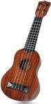 Raimy 17in Kids Ukulele Guitar - 4 Strings Mini Guitar Children Musical Instruments Educational Toys with Picks for Toddler Kids Boys Girls Beginner (Mahogany)