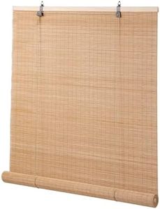 Bamboo Blinds for Interior Windows, Easy to Install Bamboo Shades for Indoor Windows, Custom Roller Shades for Indoor Window and Outdoor Patio, 72" W x 85" H