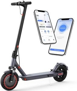 Electric Scooter, Powerful 350W Motor, Max 12/19/21Miles Long Range, Top Speed 16/19 MPH, 8.5" Solid Tires, Cruise Control, E Scooter for Adults and Teens (500W-22Miles-Dual Suspension)