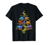 Dinosaurs Lover Xmas Gift Dinosaur Christmas Tree T-Shirt