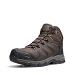 NORTIV 8 Men's Ankle High Waterproof Boots Hiking Boots Men Walking Boots Mens Backpacking Trekking&Hiking Footwear 160448_M,Size 11,Brown/Black/Tan,160448_M