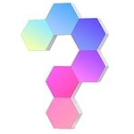 Cololight Hexagon Led Lights Voice App-Controlled, Work with Alexa, Google Home, Color Changing Night Lights, Pro Kit for Gaming Setup Home Decoration (6-pc pro Wall &Standing kit)