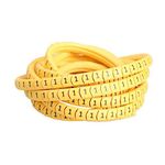 Care N Touch 0 to 9 Numbers Yellow Flexible PVC Cable Ferrules Marker Labels Tags Tube Sleeve 6 mm Wire (100x10 Pieces)