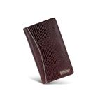 HAMMONDS FLYCATCHER Genuine Leather Passport Cover for Men, Passport Cover for Women, RFID Passport Holder for Men Travel Accessories, Passport Bag for Man, 7 ATM Card Slots - Croc Brown