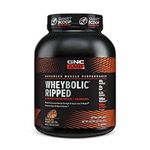 GNC AMP Wheybolic Ripped | Targeted Muscle Building and Workout Support Formula | Pure Whey Protein Powder Isolate with BCAA | Gluten Free | 22 Servings | Chocolate Peanut Butter