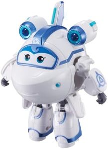 Super Wings 5" Transforming Supercharged Astra Airplane Toys Action Figure, Airplane to Robot in 10 Steps, Toy Plane Vehicle for 3-5 Year Old Boys & Girls, Birthday Gifts for Preschool Kids