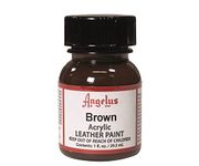 Angelus Acrylic Leather Paint, Brown, 1 oz.