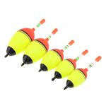 OriGlam 5pcs EVA Foam Floats Fishing Bobbers, Fishing Floats Fishing Bobbers, Bobbers Fishing Floats Set 15g 20g 30g 40g 50g for Crappie Pike Perch Carp Bass