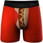 Shinesty Hammock Support Underwear with Pouch | Big and Tall Underwear for Men with Fly | US 4X Hot Dog