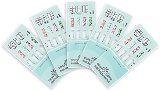 Easy@Home Multi-Drug Screen Test: 5 Pack Urine Drug Test for Cocaine(COC), Marijuana(THC), Methamphetamine(MET), Morphie(MOR), Including Highly Sensitive THC Tests for Home Use, #EDOAP-144
