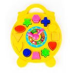 Ratna's Educational 2 in 1 Puzzle Clock Shapes for Kids to Learn timings and Different Colourful Shapes at a time.MULTICOLUR.