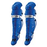 Easton Pro-X Catcher's Leg Guards, Adult, Royal/Silver