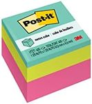 Post-it Notes Cube, Assorted Bright