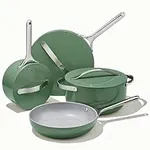 12-Piece Caraway Nonstick Ceramic Cookware Set - PTFE & PFOA Free, Oven & Stovetop Safe