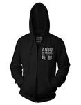 RIPPLEJUNCTION Ripple Junction Naruto: Shippuden Adult Unisex Anbu Black Ops FR Tactical Full Zip Hoodie Large Black