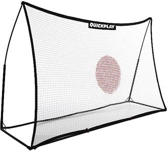 QUICKPLAY Spot Target Soccer Rebounder | Weather-Resistant Rebound Net with Carry Bag | Great for Solo Passing, Receiving, and Trapping Practice | Ideal for Team or Solo Training (8x5')