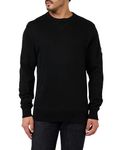 Calvin Klein Jeans Men's Badge Crew Neck J30J323426 Sweatshirts, Black (Ck Black), L